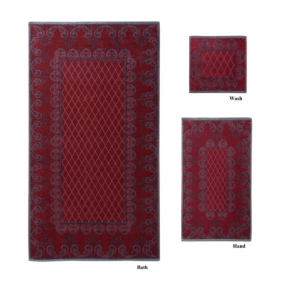 DolceVita Rio Cotton Velour 6 Piece Bath Towel Set - Picture 2 of 8